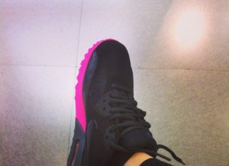 Sneakers – Women’s Fashion : Hot Pink and Black Nikes…