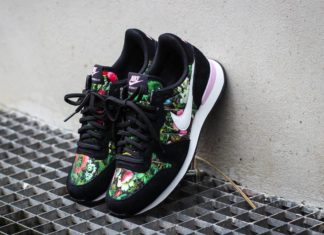 Sneakers – Women’s Fashion : Nike Internationalist PRM femme ‘Floral’ Black & Team Red…