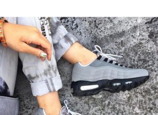 Sneakers – Women’s Fashion : Womens Nike Air Max 95 Wolf Grey Black Trainer…