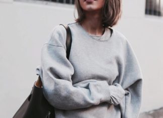 Street Style : Grey Sweatshirt