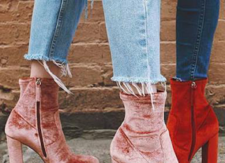 Street Style : streetstyleplatform:Pink Suede Boots