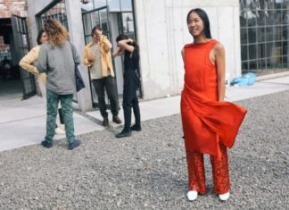 Street Style : Trend Watch: TangerineFar more chic than your usual orange or…