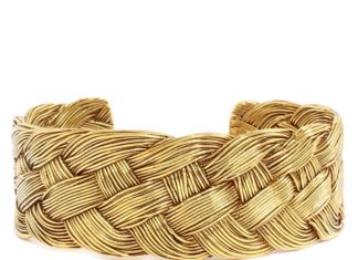 Trendy Bracelets : Braided cuff (Aurelie Bidermann) shop it on Les trouvailles d'Elsa.fr…