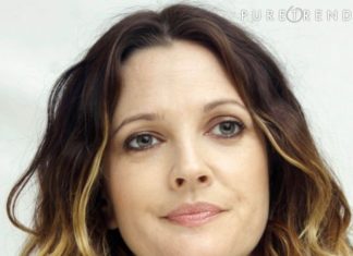 Trendy Hair Style : Drew Barrymore spices his wavy hair with a shadow….