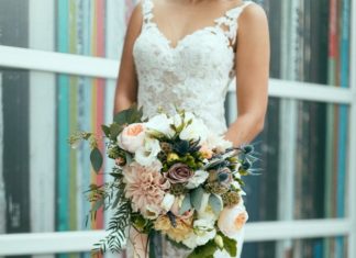 Trendy Wedding Dresses : Luxe Poolside Wedding | Chaz Cruz Photography | Bridal Musings Wedding Blog…