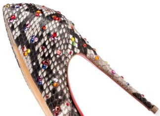 Trendy Women’s High Heels : Christian Louboutin So Kate Clair De Lune Python Roccia…