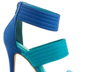 Trendy Women’s High Heels : Jolamda – Blue outside view…