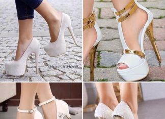 Trendy Women’s High Heels : White Sunday Fire On Heels…