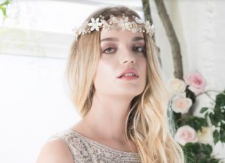 Wedding Hair With Flowers & jewels : Wedding dress idea; Featured Dress: Charlotte Balbier…
