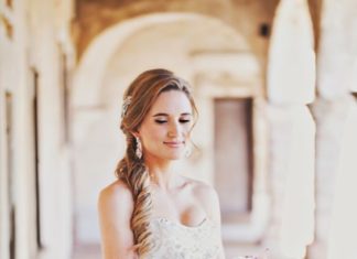 Wedding Hair With Flowers & jewels : Wedding dress idea; Featured Photographer: Amanda Patrice Photography…