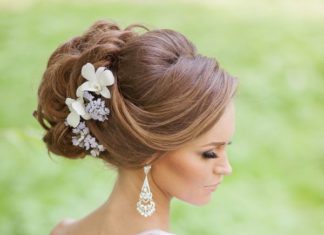 Wedding Hair With Flowers & jewels : 25 Most Beautiful Updo Wedding Hairstyles to Inspire You | www.deerpearlflow……