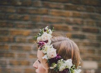 Wedding Hair With Flowers & jewels : A flower crown for the bride…