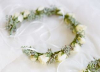 Wedding Hair With Flowers & jewels : Beautiful floral crowns:http://www.stylemepretty.com/little-black-book-blog/2014…