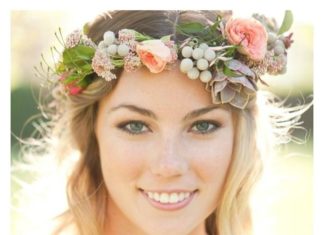 Wedding Hair With Flowers & jewels : Boho Floral Crown Hippie Wedding Whimsical Floral Crowns Rustic Floral Crowns…