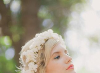 Wedding Hair With Flowers & jewels : Bridal flower crown…