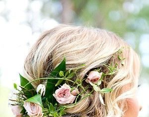 Wedding Hair With Flowers & jewels : //Brides Handfastings Weddings: #Bridal hair….