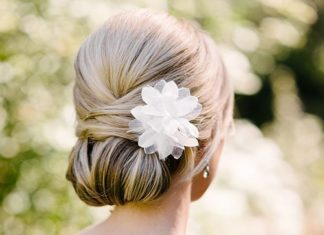 Wedding Hair With Flowers & jewels : Classic Wedding Hairstyle – Chignon | Brides.com…