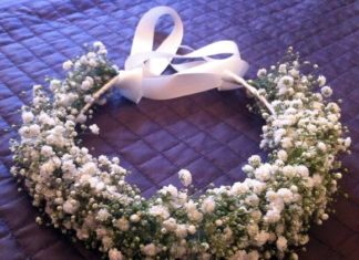 Wedding Hair With Flowers & jewels : Coroa de Flores Gypsophila (Mosquitinho)…