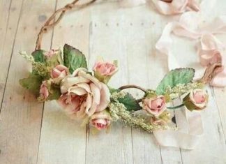 Wedding Hair With Flowers & jewels : Corona flores…