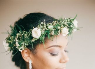 Wedding Hair With Flowers & jewels : Elegant garden flower crown: www.stylemepretty… | Photography: Kendra Elise – …
