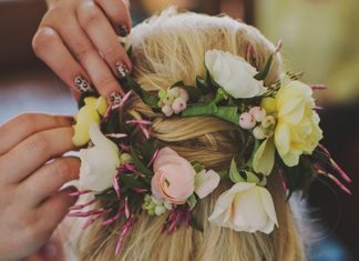 Wedding Hair With Flowers & jewels : floral hair…