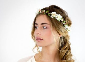 Wedding Hair With Flowers & jewels : headband fleurs…