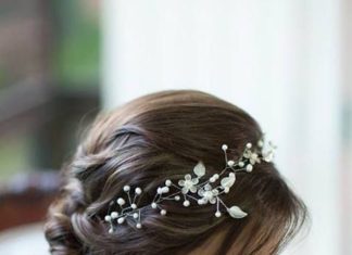 Wedding Hair With Flowers & jewels : Peinado novia…
