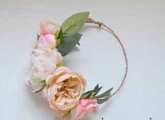 Wedding Hair With Flowers & jewels : Peony Flower Crown for a Boho Wedding. Silk Flower Crown by blueorchidcreations…