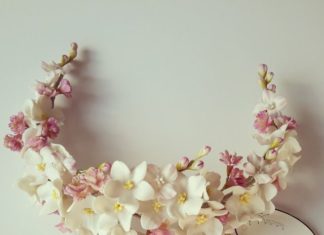 Wedding Hair With Flowers & jewels : PIKI-PIKONNA: CORONA TRASERA DE PORCELANA (COLECCIÓN DE TOCADOS ……