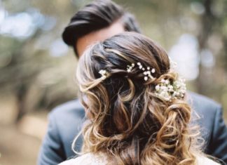 Wedding Hair With Flowers & jewels : Pretty floral accented hair: www.stylemepretty… | Photography: Mariel Hannah -…