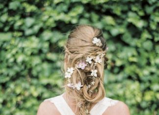 Wedding Hair With Flowers & jewels : Romantic Braids with Flowers | Brides.com…