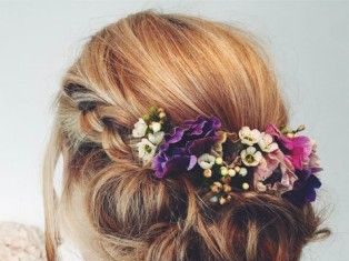 Wedding Hair With Flowers & jewels : rustic wedding hair – Google Search…