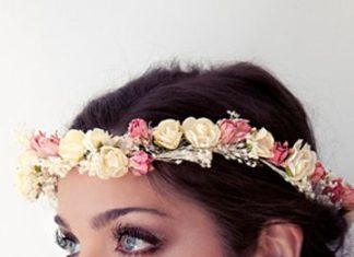 Wedding Hair With Flowers & jewels : Una corona de flores……