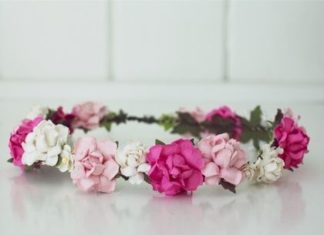 Wedding Hair With Flowers & jewels : Valentines Flower Crown | Felt…