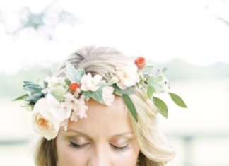 Wedding Hair With Flowers & jewels : Wedding hairstyle idea…