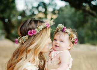 Wedding Hair With Flowers & jewels : Mother and child; there is no greater love,– I want this kind of picture with m…