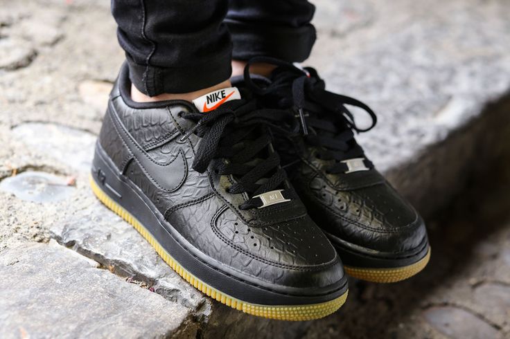 black air forces with gum bottoms