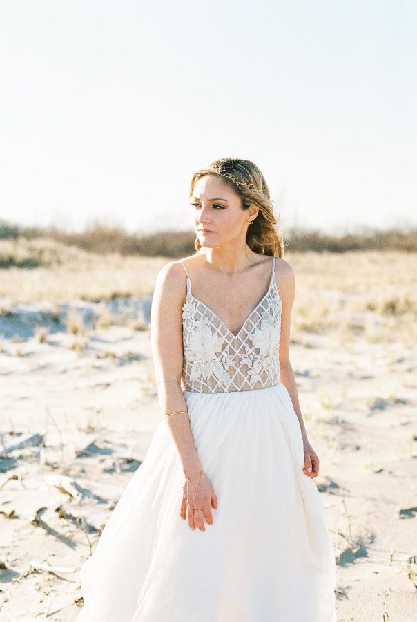 Dreamy lattice bodice gown: www.stylemepretty... | Photography: Christina Bernal...