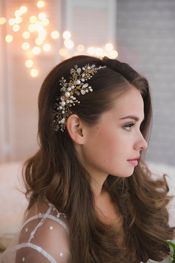 bridal hair accessories for hair down