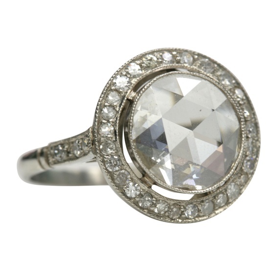 My engagement ring: Vintage 1920s rose cut diamond. The inspiration behind our a...