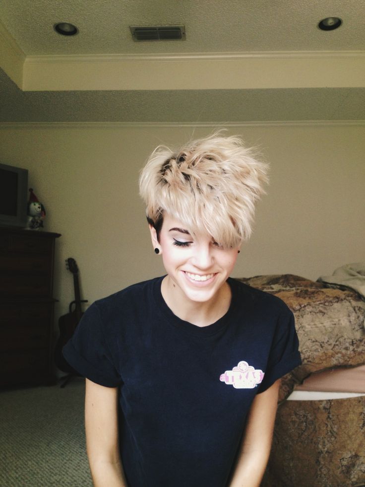 Female Style Short Hair Messy Blond Pixie Youfashion Net