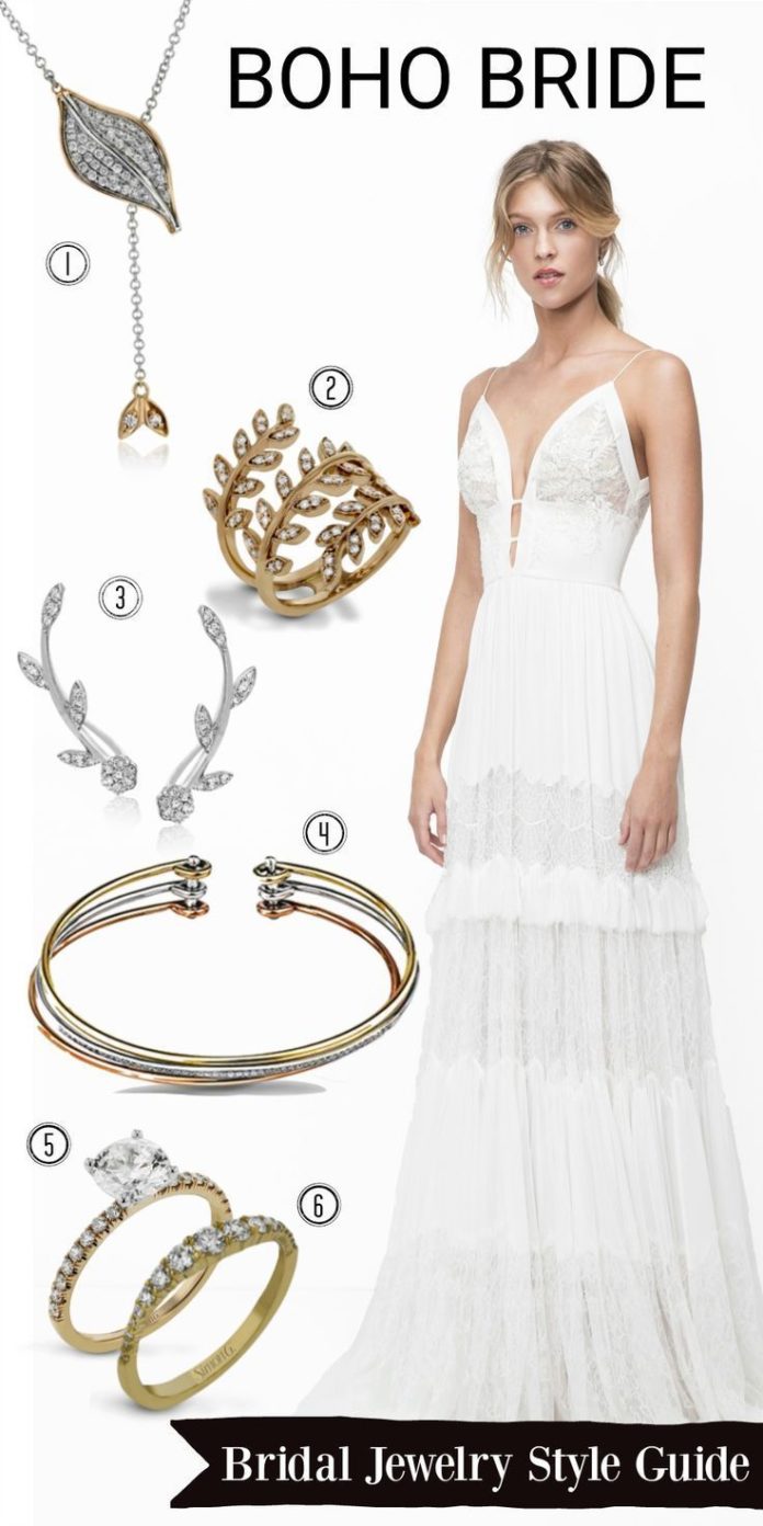 Trendy Wedding Dresses Jewelry Style Guide For Every Type Of