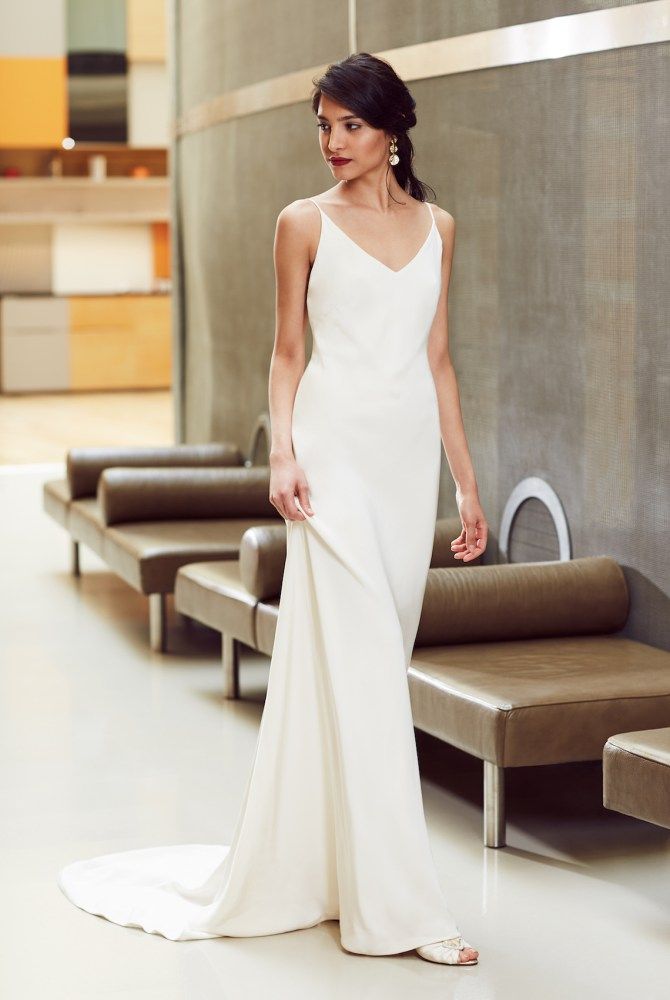 sleek bridesmaid dresses