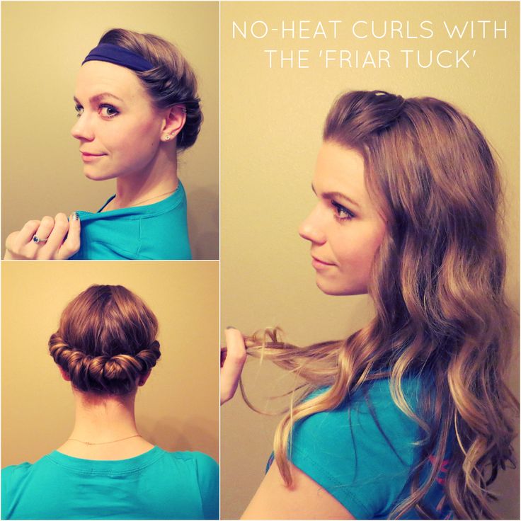Curl your hair without heat using a headband video tutorial. I've used this ...