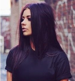 Trendy Hair Style Dark Hair With Purple Tint Dying My Hair