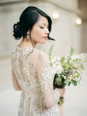 PHOTOGRAPHY Taralynn Lawton FLORAL DESIGN Ampersand WEDDING DRESS BHLDN CEREMONY...