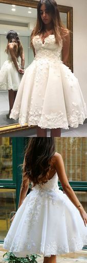 Short Prom Dresses, White Prom Dresses, Sexy Prom dresses, Prom Dresses Short, S...