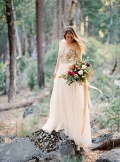 Autumn Bridal Session in Yosemite National Park
