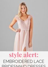 Bridesmaids Dresses : Style Alert: Embroidered Lace Bridesmaid Dresses – Wedding Shoppe