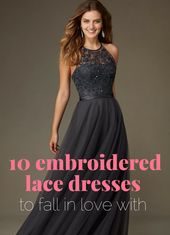 Bridesmaids Dresses : Style Alert: Embroidered Lace Bridesmaid Dresses – Wedding Shoppe